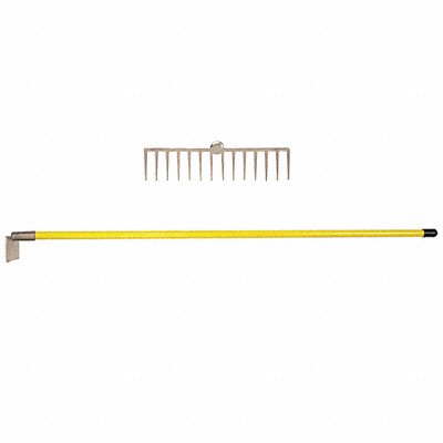 Rake Fiberglass Handle 14-1/4 W 60-1/4 L