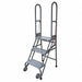 Folding Rolling Safety Ldr Platfm 30In H