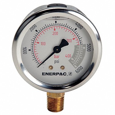 K4564 Pressure Gauge 0 to 6000 psi 2 1/2 Dial