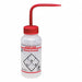 Wash Bottle Std 8 oz Acetone Red PK3
