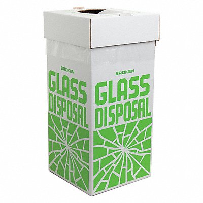 Glass Disposal Container 40 lb PK6