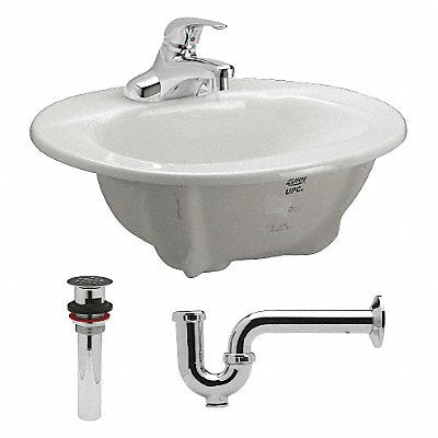 Zurn Lav Sink Oval 20inx12-1/4inx6-5/8in