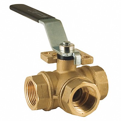 Ball Valve 3-Way Standard L Port 1-1/4in