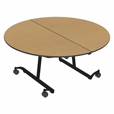 Mobile Shaped Table Maple 8 Seats