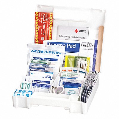 First Aid Kit Bulk White 138 Pcs 10 Ppl