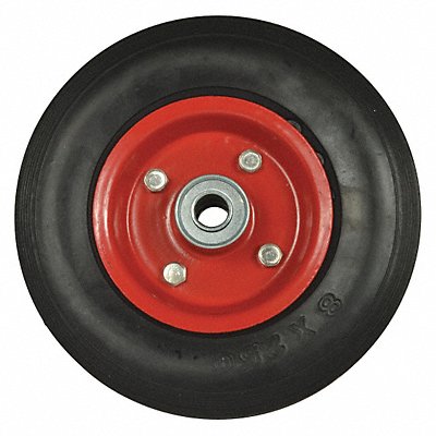 Wheel 8 In X 2 In Solid Rubber