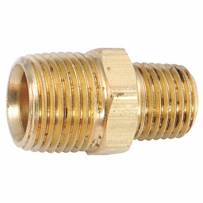 Nipple 1/2 x 1/4 In MNPT Low Lead Brass