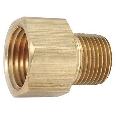 Adapter Brass 1/2 in FNPT x MNPT