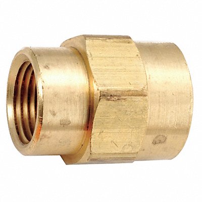 Reducing Coupling Brass 3/8 x 1/4 in