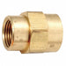 Reducing Coupling Brass 3/8 x 1/4 in