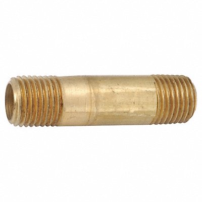 Nipple Brass 1/4 in Pipe Size MNPT