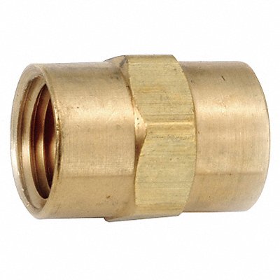 Coupling Brass 1/8 in Pipe Size FNPT