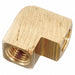 90 Extruded Elbow Brass 1/8 in NPT