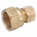 Connector Low Lead Brass CompxF 3/8In