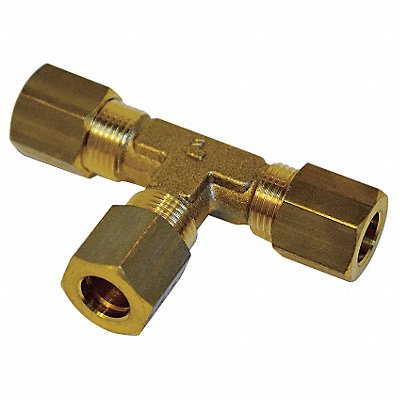 Equal Tee Brass Comp 12mm PK10