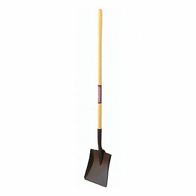 Square Point Shovel Steel Yellow