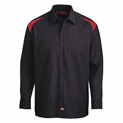 Long Sleeve Shirt Black English Red 2XL