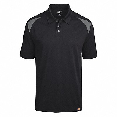 Short Sleeve Polo Black Smoke L