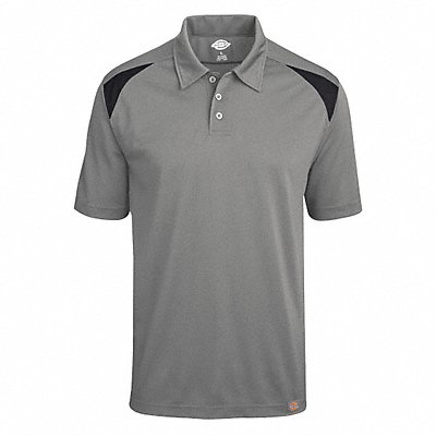 Short Sleeve Polo Smoke Black S