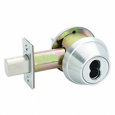 1-Cyl Deadbolt Less FSIC Satin Chrome