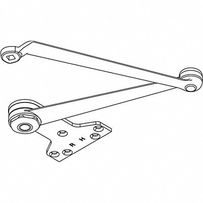 Hold Open Arm Slvr 11-1/4 in L LH