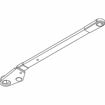 Swing Free Arm Alum 16-1/2 in L LH