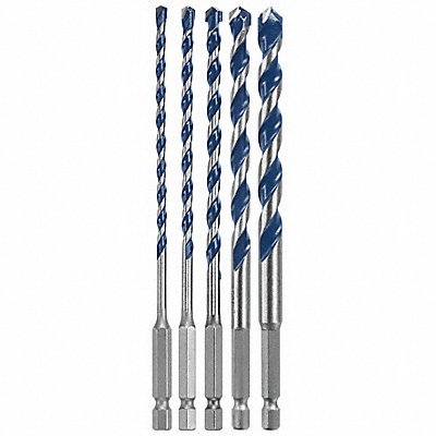 Masonry Drill Set 5pc Carbide Tip PK5