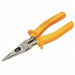 Long Nose Plier 8-3/4 L Serrated