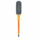 Insulatd Screwdriver Slotted 1/4x4 Rnd