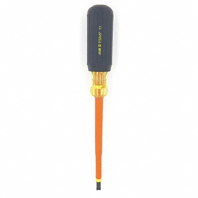 Insulatd Screwdriver Slotted 1/4x5 Rnd