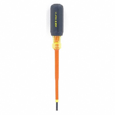 Insulatd Screwdriver Slotted 1/8x4 Rnd