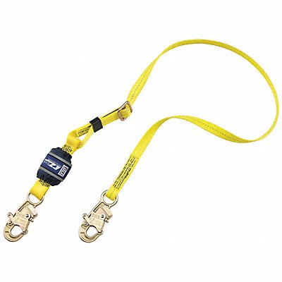 Shock-Absorbing Lanyard Yellow