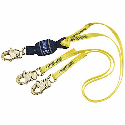 Shock-Absorbing Lanyard Yellow