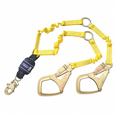 Shock-Absorbing Lanyard Yellow