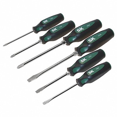 Screwdriver Set Slotted/Phillips 6 Pc