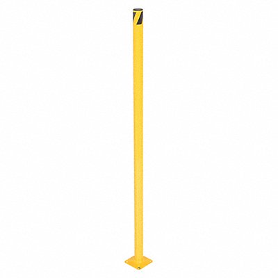 Steel Pipe Safety Bollard - Yellow