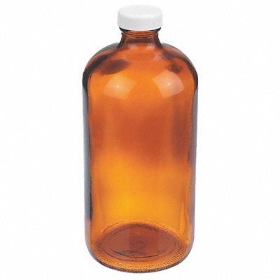 Bottle 206 mm H Amber 94 mm Dia PK12