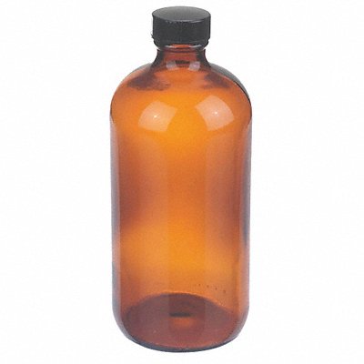 Bottle 168 mm H Amber 75 mm Dia PK12