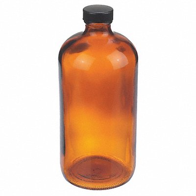 Bottle 206 mm H Amber 94 mm Dia PK12