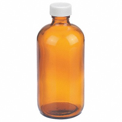 Bottle 136 mm H Amber 60 mm Dia PK108