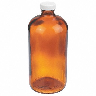 Bottle 206 mm H Amber 94 mm Dia PK30