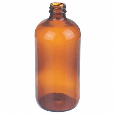 Bottle 168 mm H Amber 75 mm Dia PK60