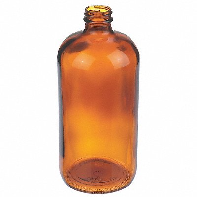 Bottle 206 mm H Amber 94 mm Dia PK30