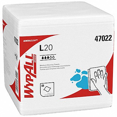 Dry Wipe 12 x 12-1/2 White PK12