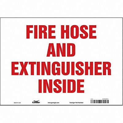 Safety Sign 10 in x 14 in Vinyl