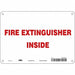 Safety Sign 7 in x 10 in Aluminum