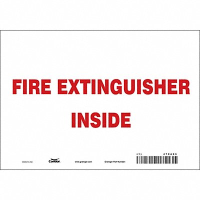 Safety Sign 7 in x 10 in Vinyl