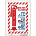Safety Sign 10 in x 7 in Aluminum