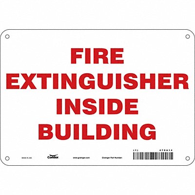 Safety Sign 7 in x 10 in Aluminum