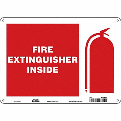Safety Sign 10 in x 14 in Aluminum